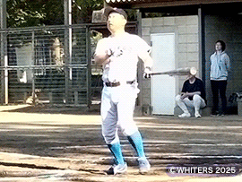 川村選手 打席