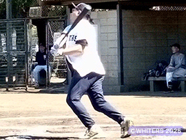 矢部選手 打席